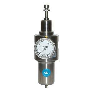 Riegler Edelstahl-Filterregler 1.4404, rücksteuerbar, G 1/4, 1,0 – 15 bar Riegler Edelstahl-Filterregler 1.4404, rücksteuerbar, G 1/4, 1,0 – 15 bar