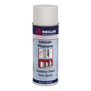 Riegler Edelstahl-Pflegespray, Temperatur -17°C bis 120°C, 400 ml Riegler Edelstahl-Pflegespray, Temperatur -17°C bis 120°C, 400 ml