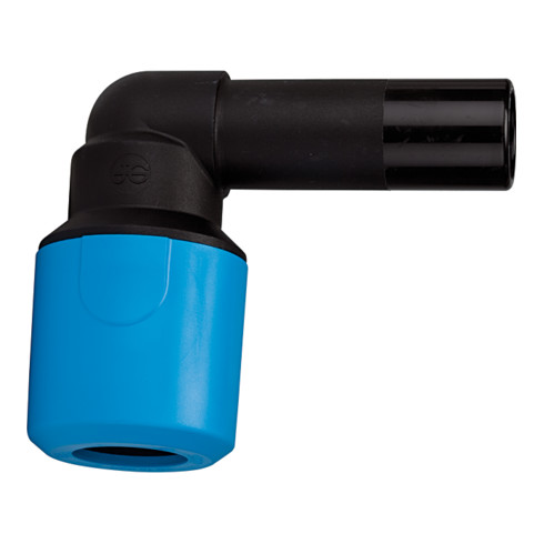 Riegler Einsteck-Winkelverbinder PP, Stutzen 32 mm, Schlauch-Außen-Ø 32