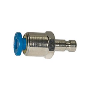 Riegler Einstecknippel push-in 4 mm, für Kupplungen NW 2,7, Messing vern.