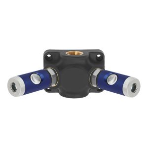 Riegler Endvert.dose, 2 Sicherheitskupplungen NW7,4, G1/2, max. 12 bar