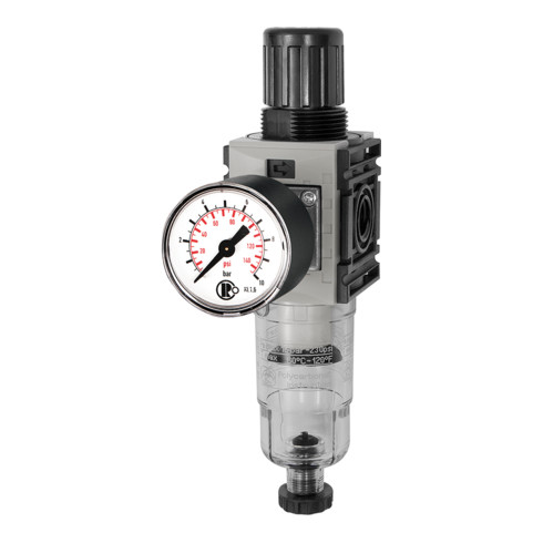 Riegler Filterregler »FUTURA-mini«, PC-Beh., Std.mano, HA, G 1/4, 0,5-10