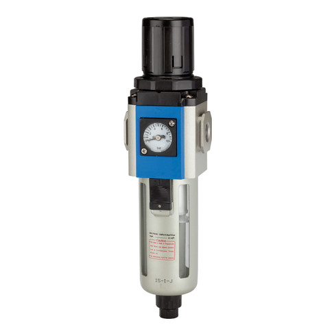 Riegler Filterregler »G«, PC-Beh., 5 µm, BG 300, G 3/8, 1,5 - 9 bar, VA