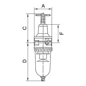 Riegler Filterregler »Standard«, PC-Behälter und Schutzkorb, BG 4, G 3/4, 678.42 S P Riegler Filterregler »Standard«, PC-Behälter und Schutzkorb, BG 4, G 3/4, 678.42 S P