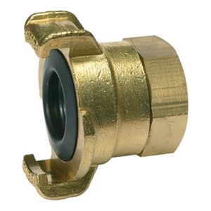 Riegler GEKA-Gewindestück, 360° drehbar, Messing blank, G 3/4 IG