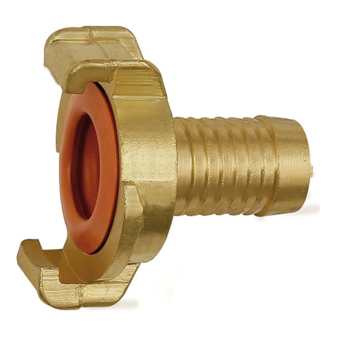 Riegler GEKA-Schlauchstück, starr, für Trinkwasser, Messing blank, LW 10