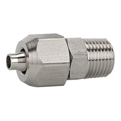 Riegler Gerade Einschraubverschraubung R 3/8 a., Schlauch 10/8, ES 1.4404