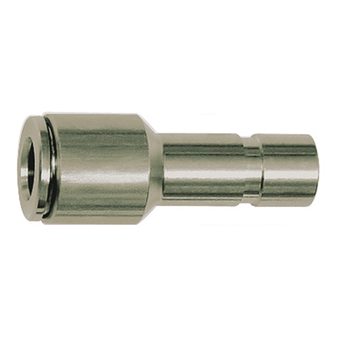 Riegler Gerade Steckverbindung, Stecknippel 6 mm, red., für Schlauch-Ø 4