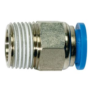 Riegler Gerade Steckverschraubung »Blaue Serie«, R 1/4 a., Schlauch-Ø 4 Riegler Gerade Steckverschraubung »Blaue Serie«, R 1/4 a., Schlauch-Ø 4