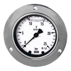 Riegler Glyzerinmano, Frontring, G 1/4 hinten zentr., 0 – 4,0 bar, Ø 63 Riegler Glyzerinmano, Frontring, G 1/4 hinten zentr., 0 – 4,0 bar, Ø 63