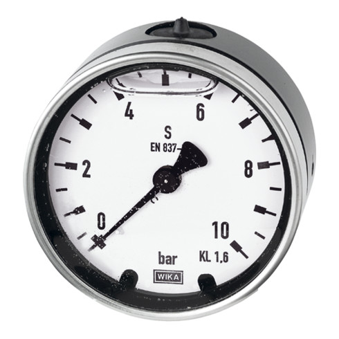 Riegler Glyzerinmano., Metallgeh., G 1/4 hinten zentr., 0 - 2,5 bar, Ø 63