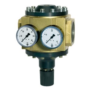 Riegler Großdruckregler mit 2 Manometern, G 1 1/2, Regelber. 0,5 – 25 bar Riegler Großdruckregler mit 2 Manometern, G 1 1/2, Regelber. 0,5 – 25 bar