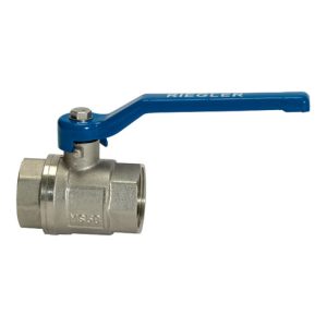 Riegler Kugelhahn »valve line«, Handhebel blau, MS vern., IG/IG, G 3/8 Riegler Kugelhahn »valve line«, Handhebel blau, MS vern., IG/IG, G 3/8