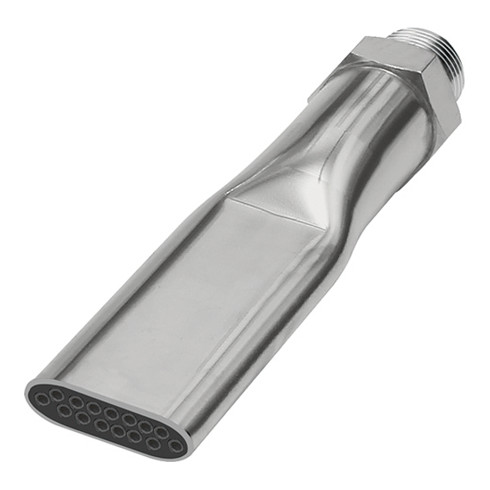 Riegler Lärmarme Flachdüse, 1/2 - 27 UNS, MS vern., Düsenbreite 21,0 mm