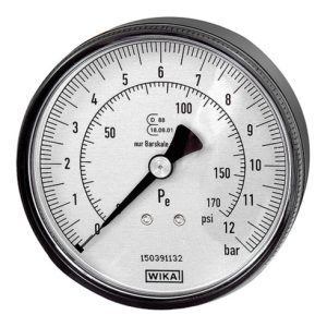 Riegler Manometer Durchmesser 80 mm, ungeeicht, G 1/4, Anschluss hinten Riegler Manometer Durchmesser 80 mm, ungeeicht, G 1/4, Anschluss hinten