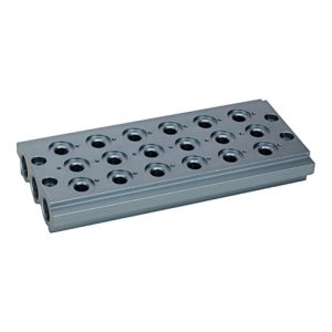 Riegler Mehrfach-Grundplatte für Wegeventile, 6 Ventilpositionen, G 1/8 Riegler Mehrfach-Grundplatte für Wegeventile, 6 Ventilpositionen, G 1/8