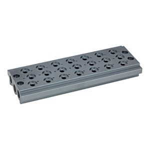 Riegler Mehrfach-Grundplatte für Wegeventile, 7 Ventilpositionen, G 1/8 Riegler Mehrfach-Grundplatte für Wegeventile, 7 Ventilpositionen, G 1/8