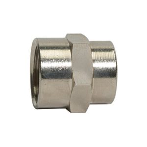 Riegler Muffe »value line«, G 1/4, SW 17, Messing vernickelt
