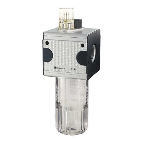 RIEGLER Nebelöler multifix mit Polycarbonatbehälter Gewinde G 1/2 Durchfluss l/min 5000