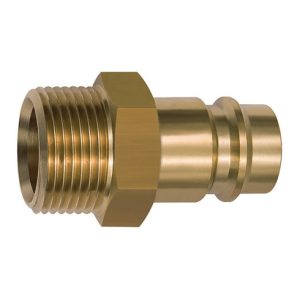 Riegler Nippel für Kupplungen NW 19, Messing blank, G 1 AG Riegler Nippel für Kupplungen NW 19, Messing blank, G 1 AG