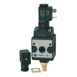 Riegler Schaltventil (3/2-Wegeventil) »multifix«, 110 V AC, BG 3, G 1/2 Riegler Schaltventil (3/2-Wegeventil) »multifix«, 110 V AC, BG 3, G 1/2