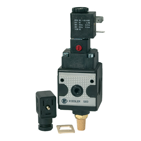 Riegler Schaltventil (3/2-Wegeventil) »multifix«, 110 V AC, BG 3, G 1/2