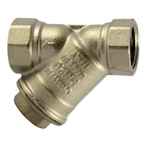 Riegler Schmutzfänger, Messing vernickelt, G 3/4, DN 20, MW 0,3 mm Riegler Schmutzfänger, Messing vernickelt, G 3/4, DN 20, MW 0,3 mm