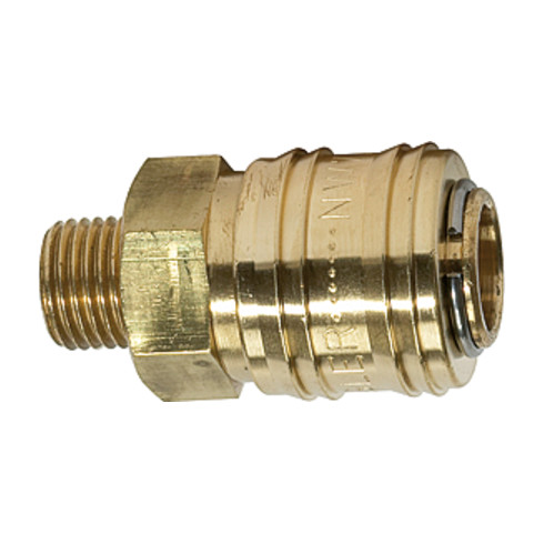 Riegler Schnellverschlusskuppl. NW 7,2 »connect line«, MS blank, G 1/4 AG
