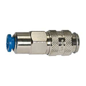 Riegler Schnellverschlusskupplung NW 5, MS vern., push-in Anschluss 6 mm