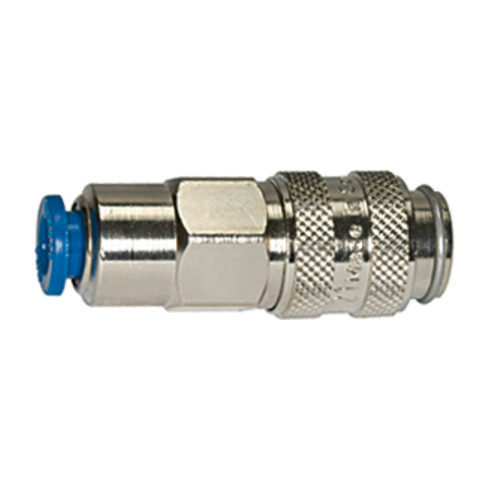 Riegler Schnellverschlusskupplung NW 5, MS vern., push-in Anschluss 6 mm