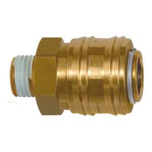 Riegler Schnellverschlusskupplung NW 7,2, MS blank, G 1/4 AG, beschichtet Riegler Schnellverschlusskupplung NW 7,2, MS blank, G 1/4 AG, beschichtet