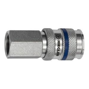 Riegler Schnellverschlusskupplung NW 7,8, Stahl, G 3/8 IG Riegler Schnellverschlusskupplung NW 7,8, Stahl, G 3/8 IG