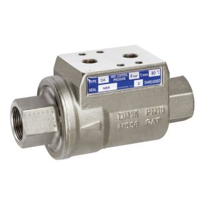 Riegler Sperrventil, pneumat. bet., einfachw., NO, MS vern., FKM, Rp 3/4 Riegler Sperrventil, pneumat. bet., einfachw., NO, MS vern., FKM, Rp 3/4