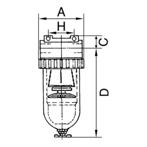 Riegler Spezialfilter »Standard «, mit PC-Behälter, 0,01 µm, BG 4, G 1 Riegler Spezialfilter »Standard «, mit PC-Behälter, 0,01 µm, BG 4, G 1