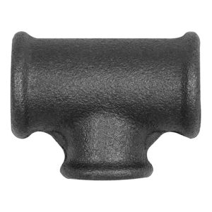 Riegler T-Stück 130, red., Rp 1 1/2, Rp 1/2, Rp 1 1/2, Temperguss schwarz