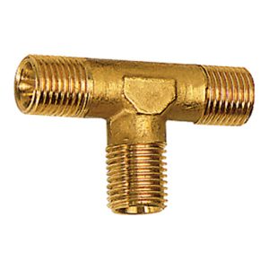 Riegler T-Stück, außen/außen/außen, R 3/4, SW 25, Messing blank
