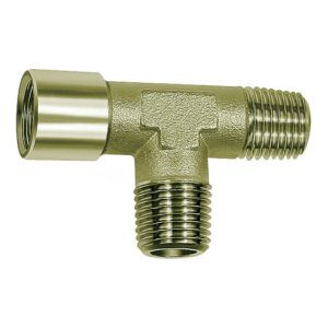 Riegler T-Stück, außen/außen/innen, G/R 3/4, SW 25, Messing vernickelt Riegler T-Stück, außen/außen/innen, G/R 3/4, SW 25, Messing vernickelt