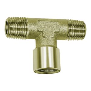 Riegler T-Stück, außen/innen/außen, G/R 1/2, SW 21, Messing vernickelt Riegler T-Stück, außen/innen/außen, G/R 1/2, SW 21, Messing vernickelt