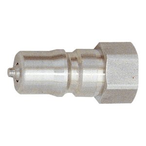 Riegler Verschlussnippel beidseitig absperr., ES 1.4305, G 3/8 IG, NW 7,5 Riegler Verschlussnippel beidseitig absperr., ES 1.4305, G 3/8 IG, NW 7,5