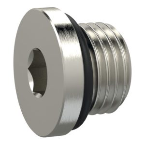 Riegler Verschlussschraube, Innensechskant 17 mm, G 3/4, NBR O-Ring, MSN Riegler Verschlussschraube, Innensechskant 17 mm, G 3/4, NBR O-Ring, MSN