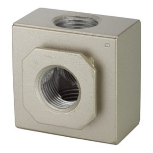 Riegler Verteiler »G«, mit 2 Abgängen, BG 400, G 1/2, PE 0 – 9 bar Riegler Verteiler »G«, mit 2 Abgängen, BG 400, G 1/2, PE 0 – 9 bar