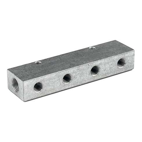 Riegler Verteilerleiste, Abgänge einseitig, Eingang 2x3/8, Ausgang 2x1/8
