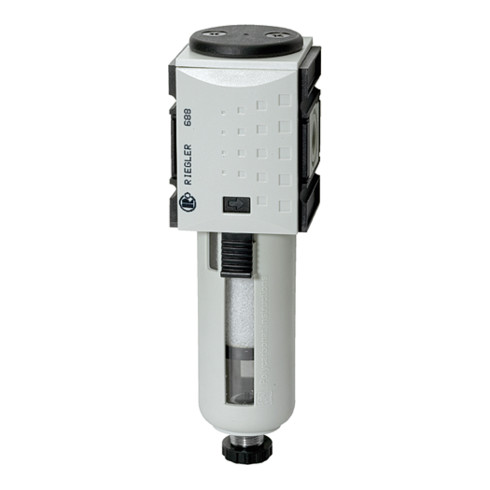 Riegler Vorfilter »FUTURA «, PC-Beh., Schutzkorb, 0,3 µm, BG 2, G 1/2, HA