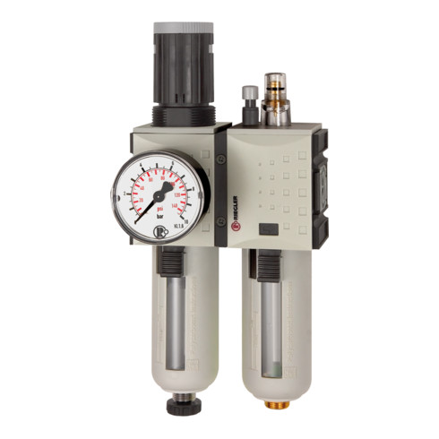 Riegler Wartungseinheit 2-tlg. »FUTURA«, PC, BG 2, G 1/2, 0,5-16 bar, HA
