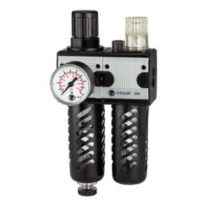 Riegler Wartungseinheit 2-tlg. »multifix«, PC-Beh., Schutzkorb, BG3, G1/2 Riegler Wartungseinheit 2-tlg. »multifix«, PC-Beh., Schutzkorb, BG3, G1/2