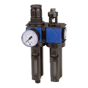 Riegler Wartungseinheit 2-tlg. »variobloc«, Metallbehälter, BG 2, G 3/4 Riegler Wartungseinheit 2-tlg. »variobloc«, Metallbehälter, BG 2, G 3/4
