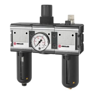 Riegler Wartungseinheit 3-tlg. »multifix«, PC-Beh., Schutzkorb, BG 4, G 1