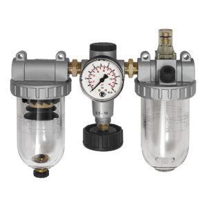 Riegler Wartungseinheit 3-tlg. »Standard«, mit PC-Behälter, BG 4, G 1 1/4 Riegler Wartungseinheit 3-tlg. »Standard«, mit PC-Behälter, BG 4, G 1 1/4
