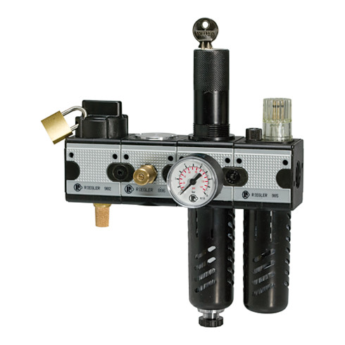 Riegler Wartungsstation SAFETY »multifix«, KH-AV-2-tlg.-WE, HA, BG3, G1/2