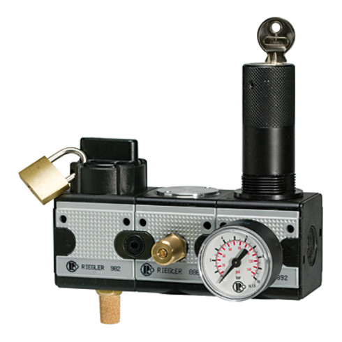 Riegler Wartungsstation SAFETY »multifix«, KH-AV-DR, BG3, G 1/2, 2-10 bar